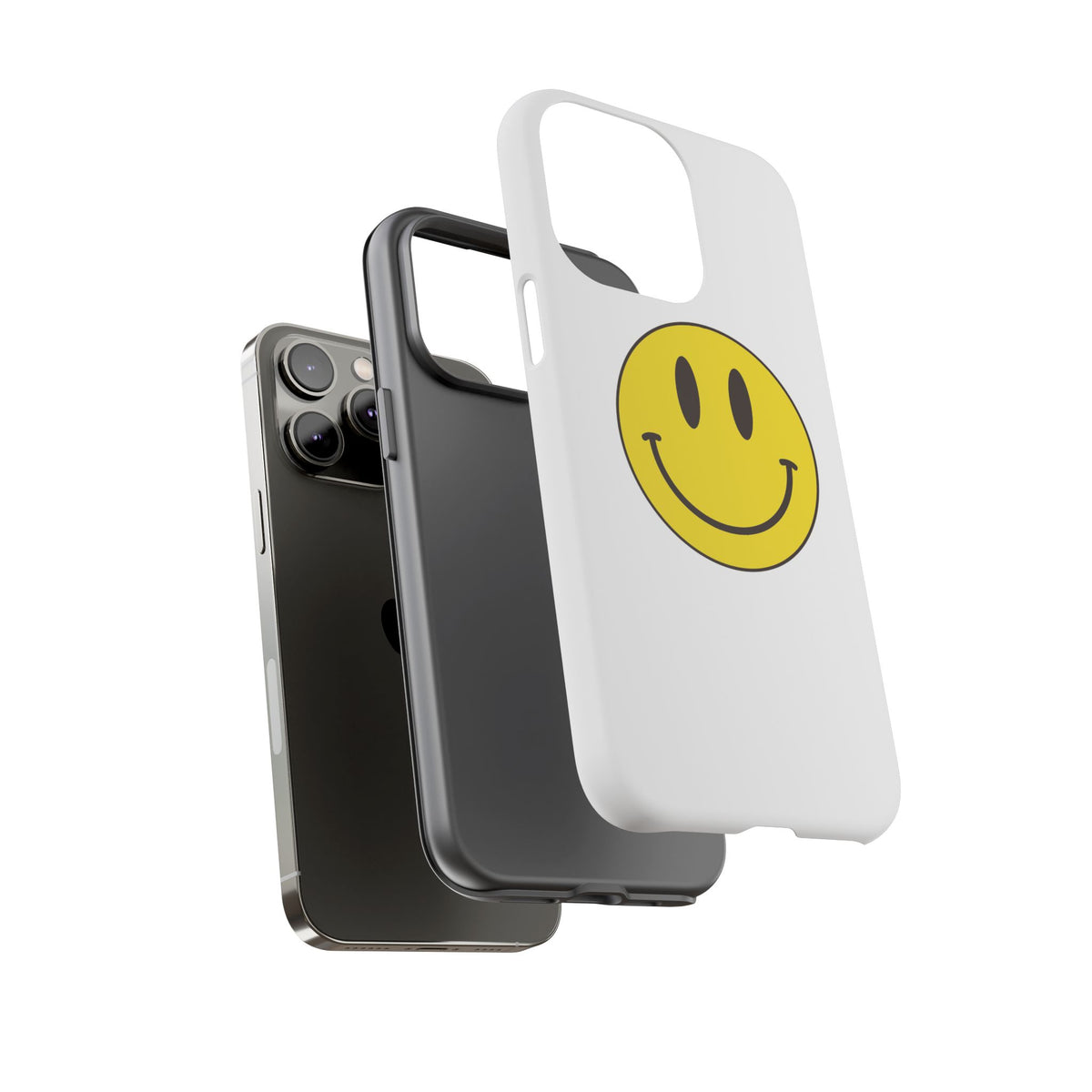 Classic Acid House Smiley Tough Mobile Phone Case - White