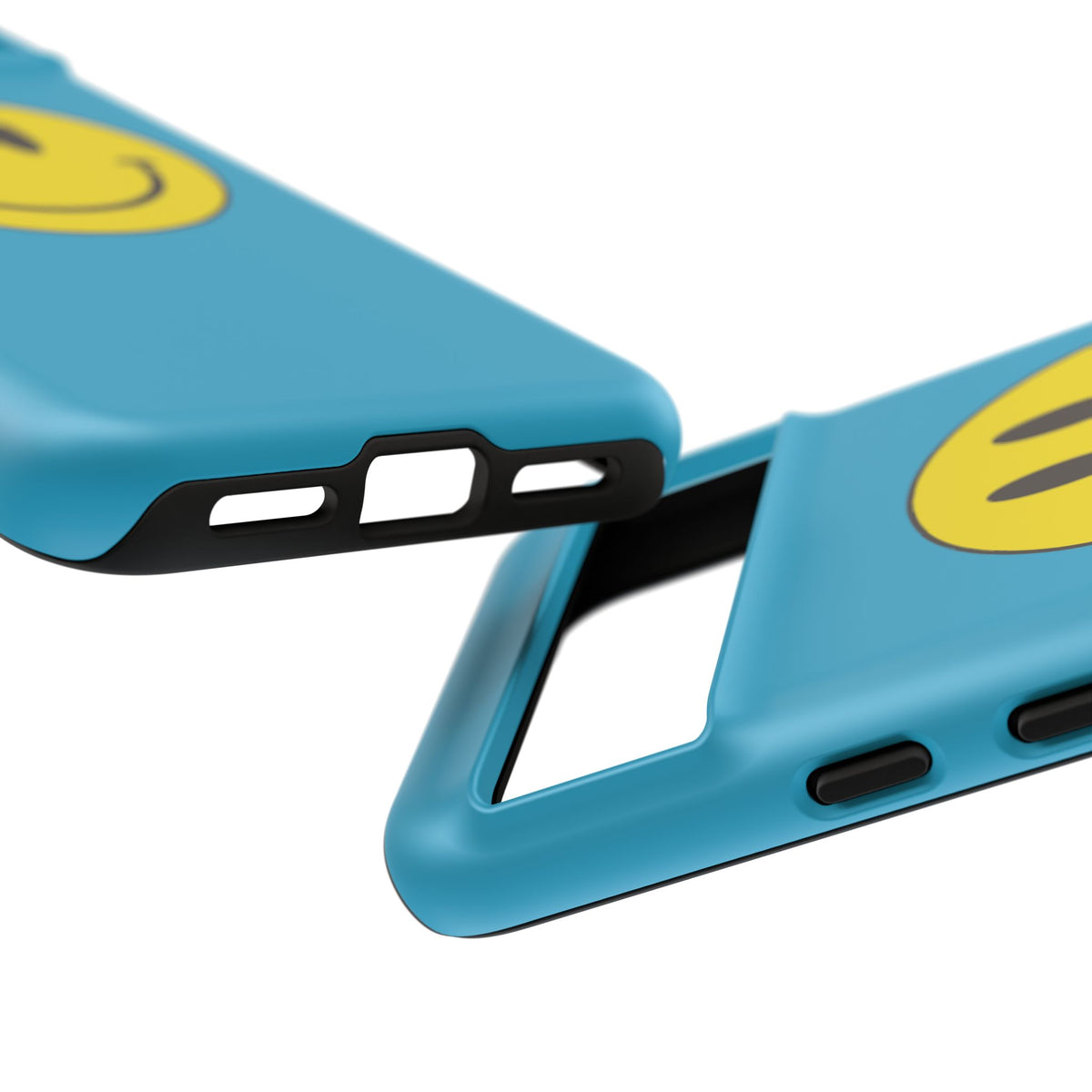 Classic Acid House Smiley Tough Mobile Phone Case - Turquoise