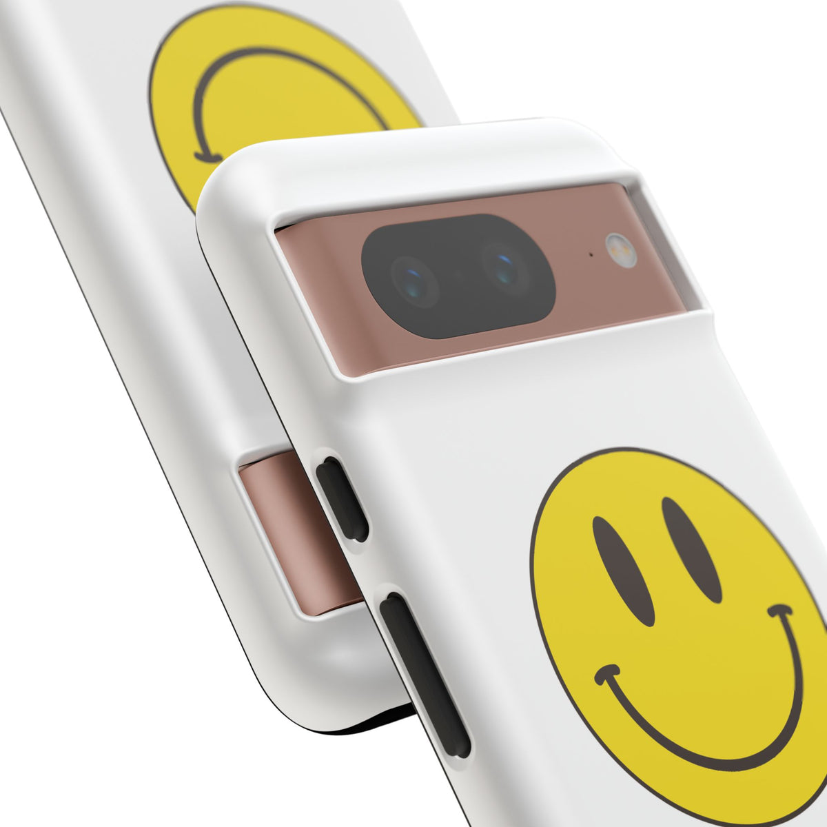 Classic Acid House Smiley Tough Mobile Phone Case - White