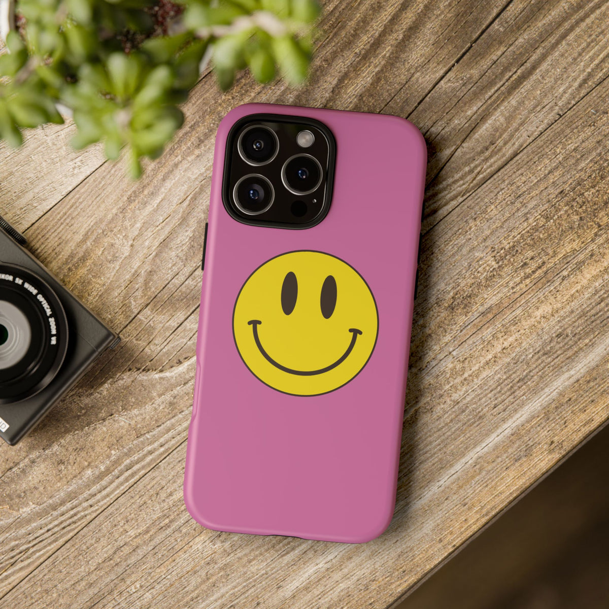 Classic Acid House Smiley Tough Mobile Phone Case - Light Pink