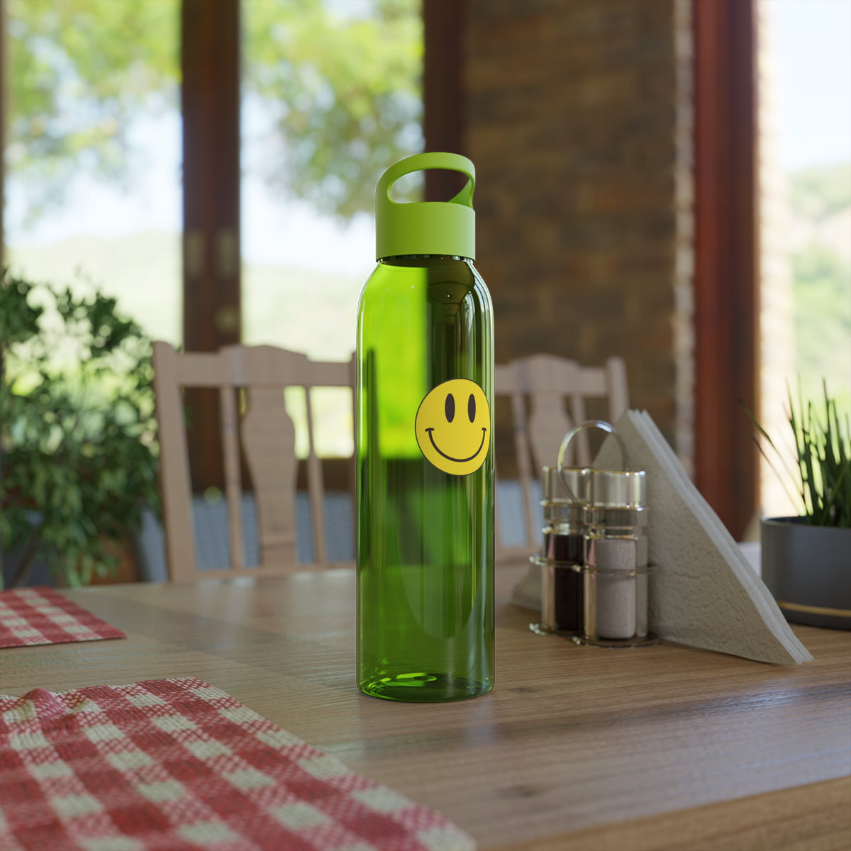 Classic Smiley - Sky Water Bottle