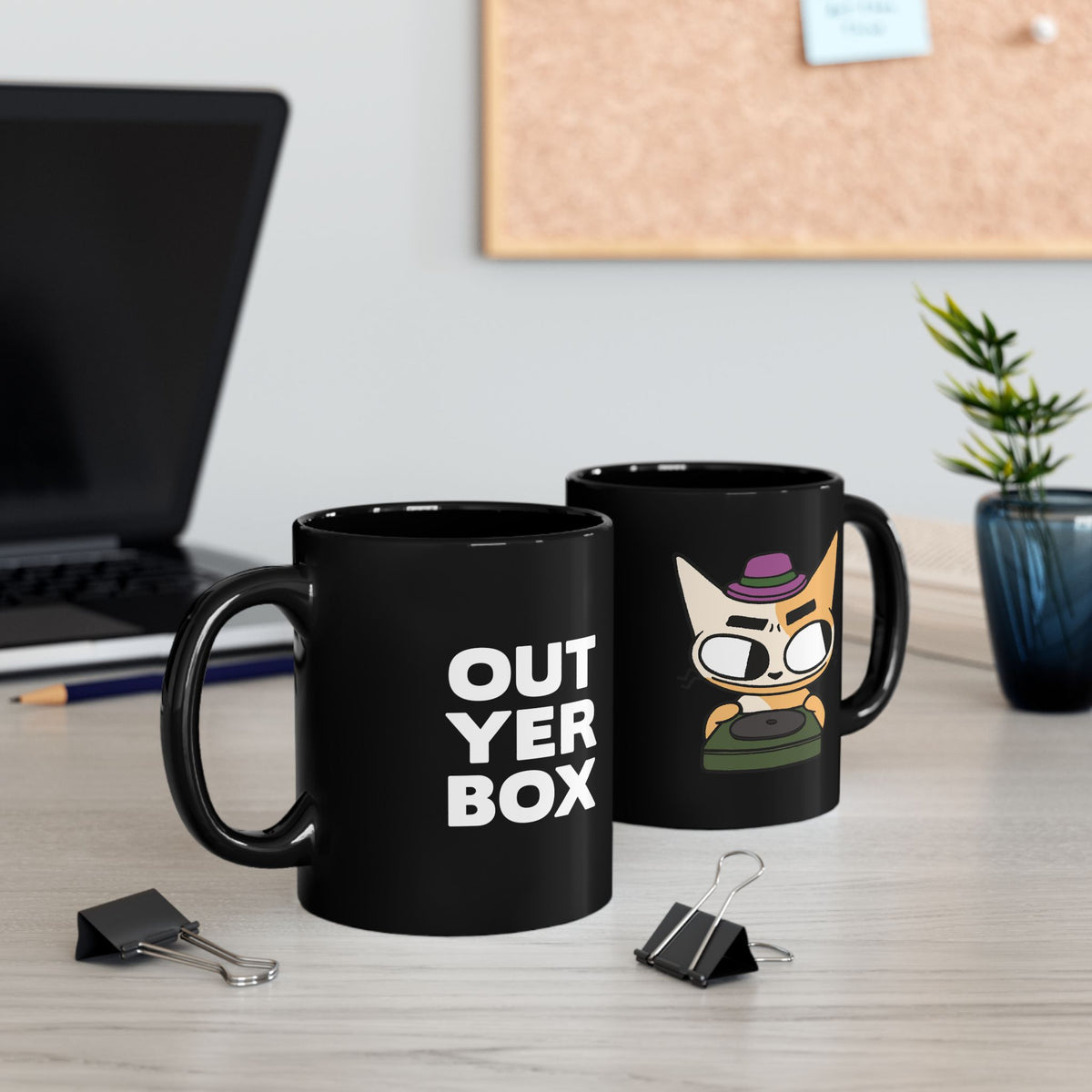 Out Yer Box Mug - Black