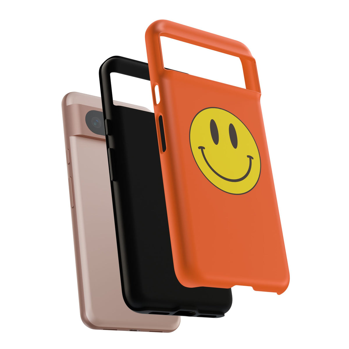 Classic Acid House Smiley Tough Mobile Phone Case - Orange