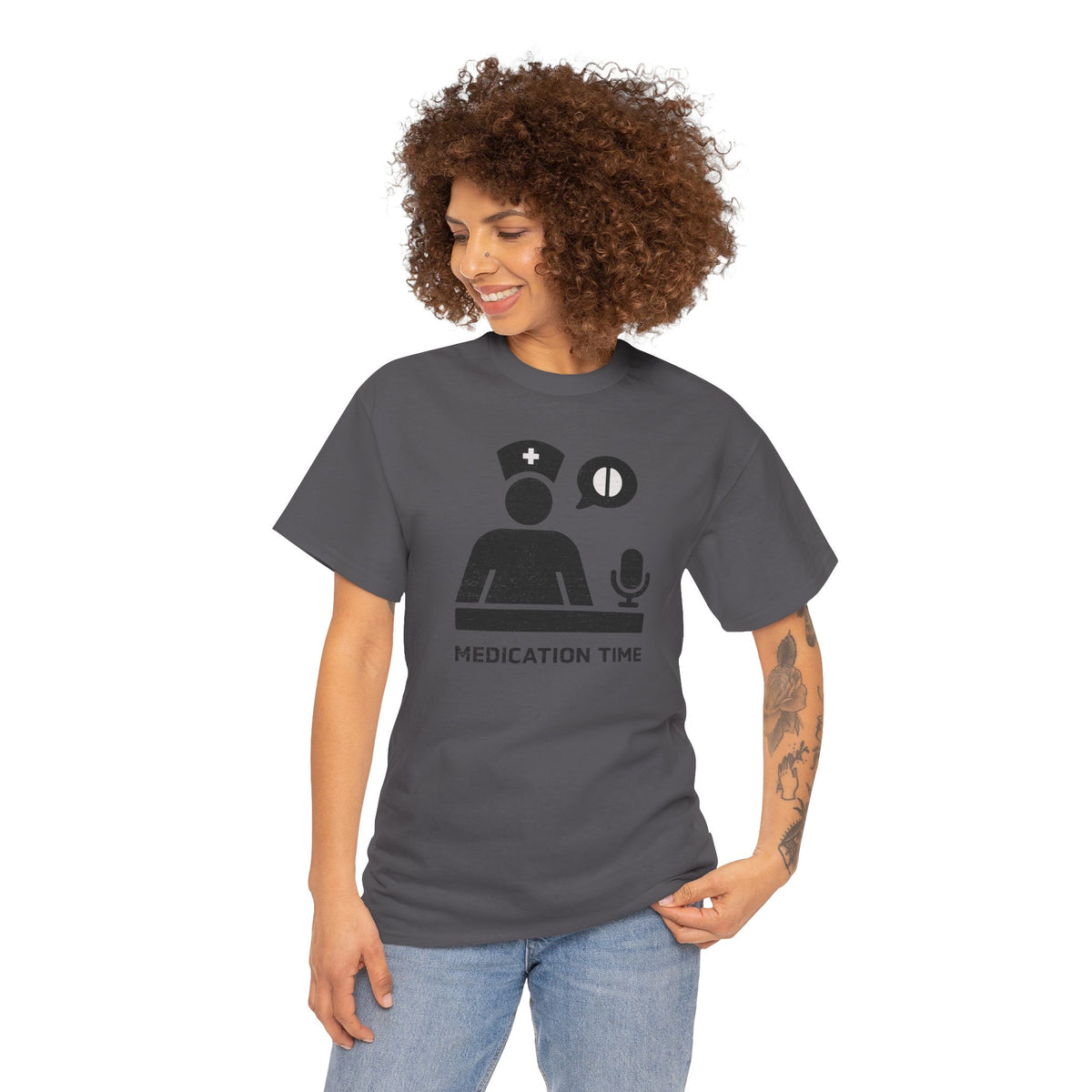 Medication Time (text) T-Shirt