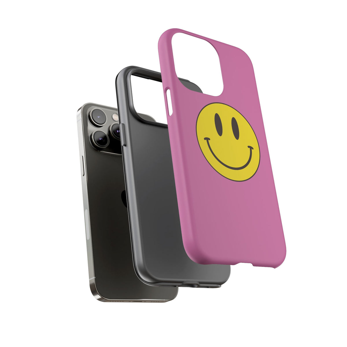 Classic Acid House Smiley Tough Mobile Phone Case - Light Pink