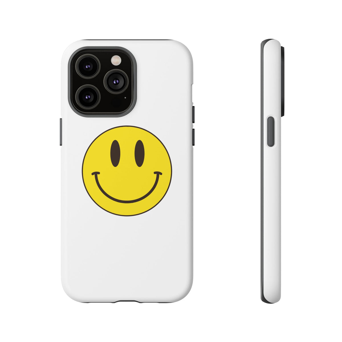 Classic Acid House Smiley Tough Mobile Phone Case - White