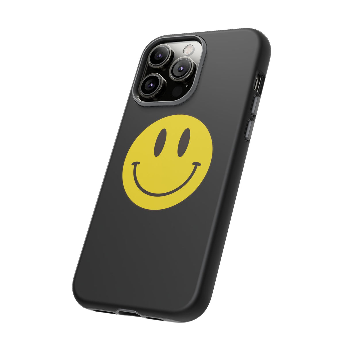 Classic Acid House Smiley Tough Mobile Phone Case - Matte Black