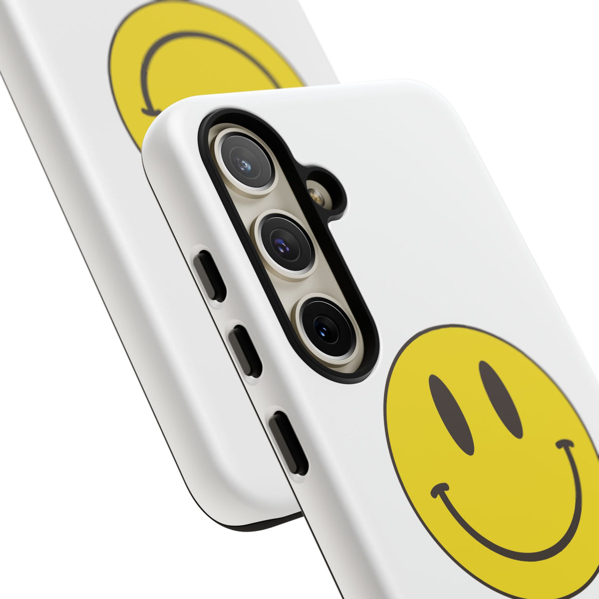 Classic Acid House Smiley Tough Mobile Phone Case - White