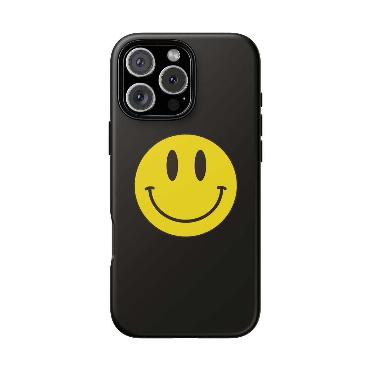 Classic Acid House Smiley Tough Mobile Phone Case - Matte Black