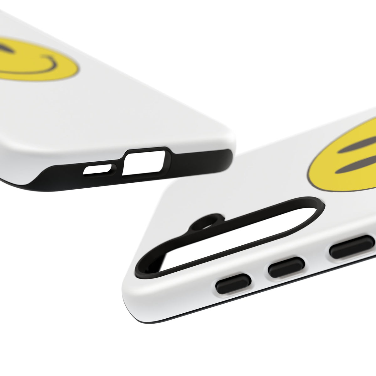 Classic Acid House Smiley Tough Mobile Phone Case - White