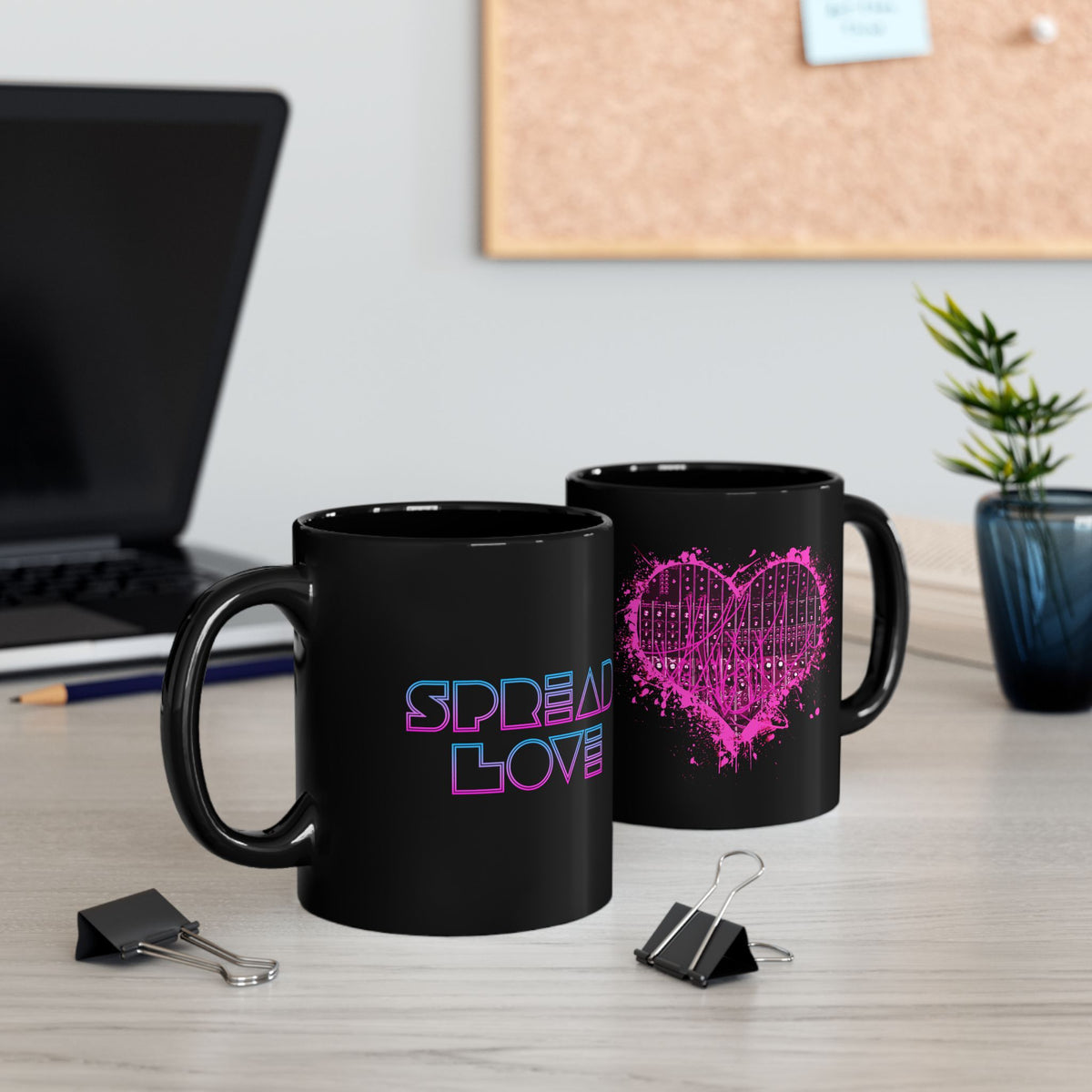 Spread Love Mug - Black