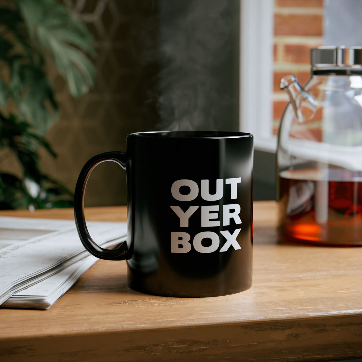 Out Yer Box Mug - Black