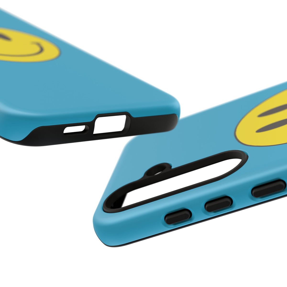 Classic Acid House Smiley Tough Mobile Phone Case - Turquoise