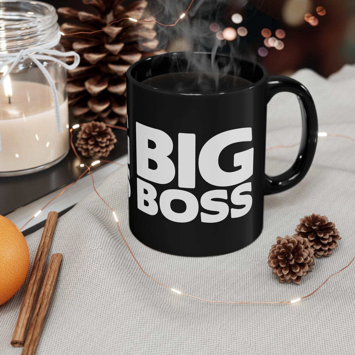 'Big Boss' Mug - Black