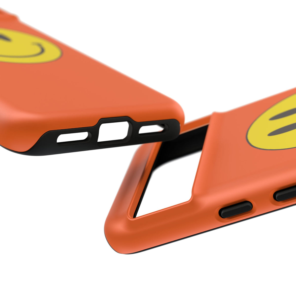 Classic Acid House Smiley Tough Mobile Phone Case - Orange