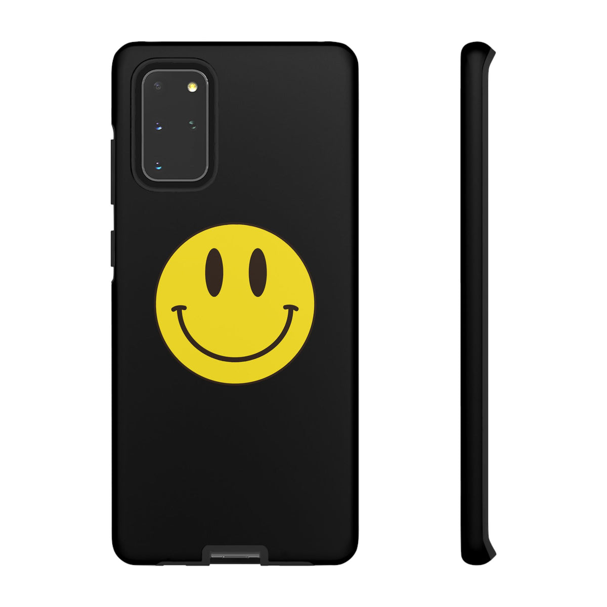 Classic Acid House Smiley Tough Mobile Phone Case - Matte Black