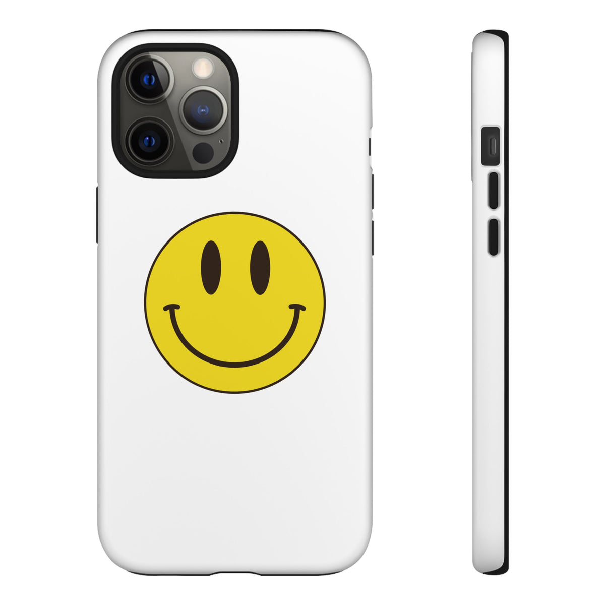 Classic Acid House Smiley Tough Mobile Phone Case - White