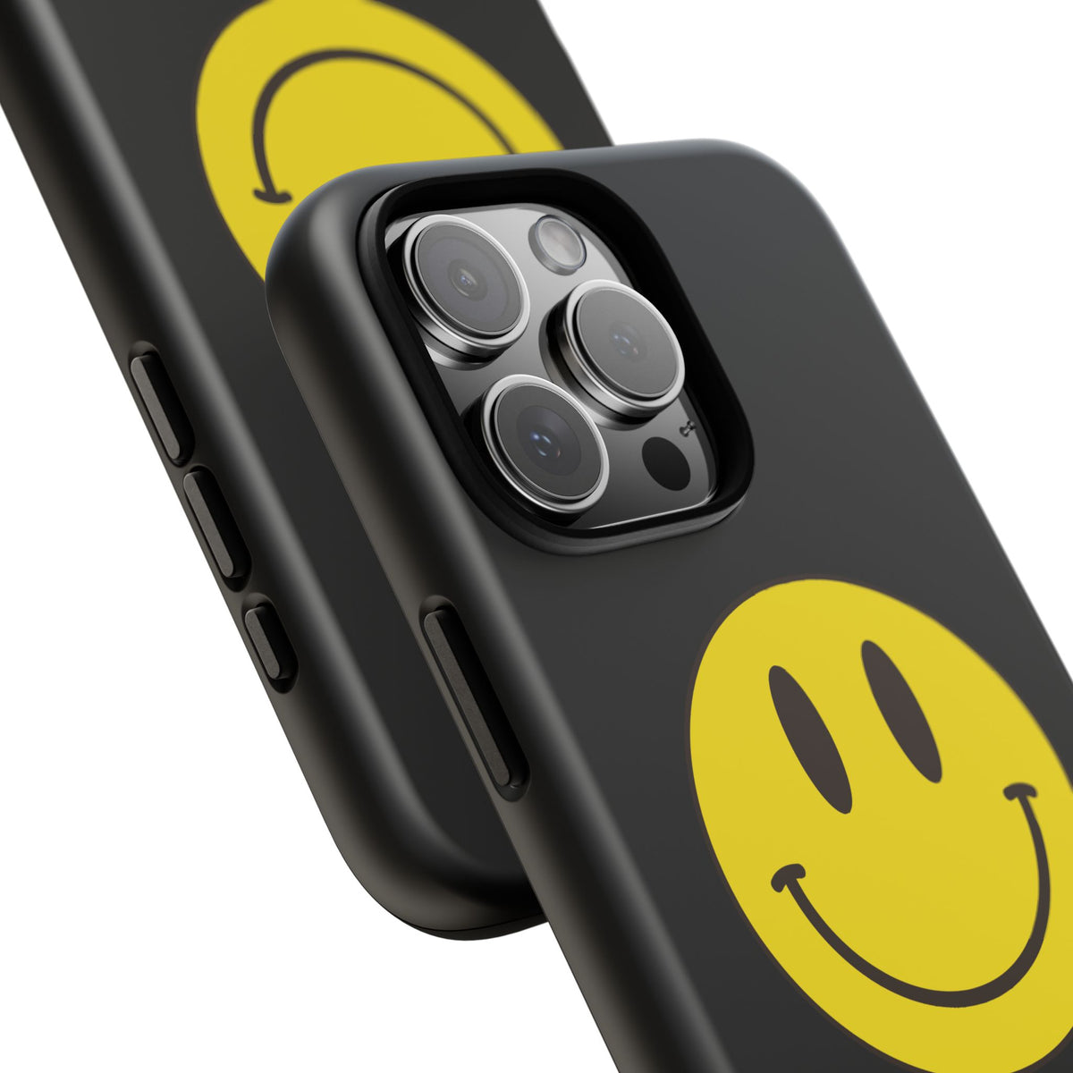 Classic Acid House Smiley Tough Mobile Phone Case - Matte Black