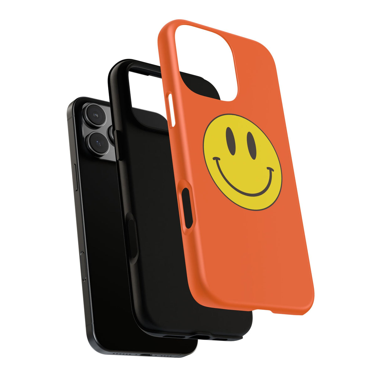 Classic Acid House Smiley Tough Mobile Phone Case - Orange