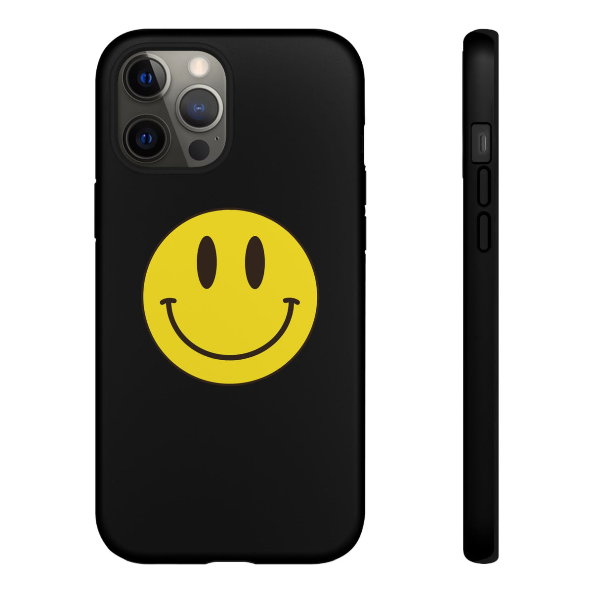 Classic Acid House Smiley Tough Mobile Phone Case - Matte Black