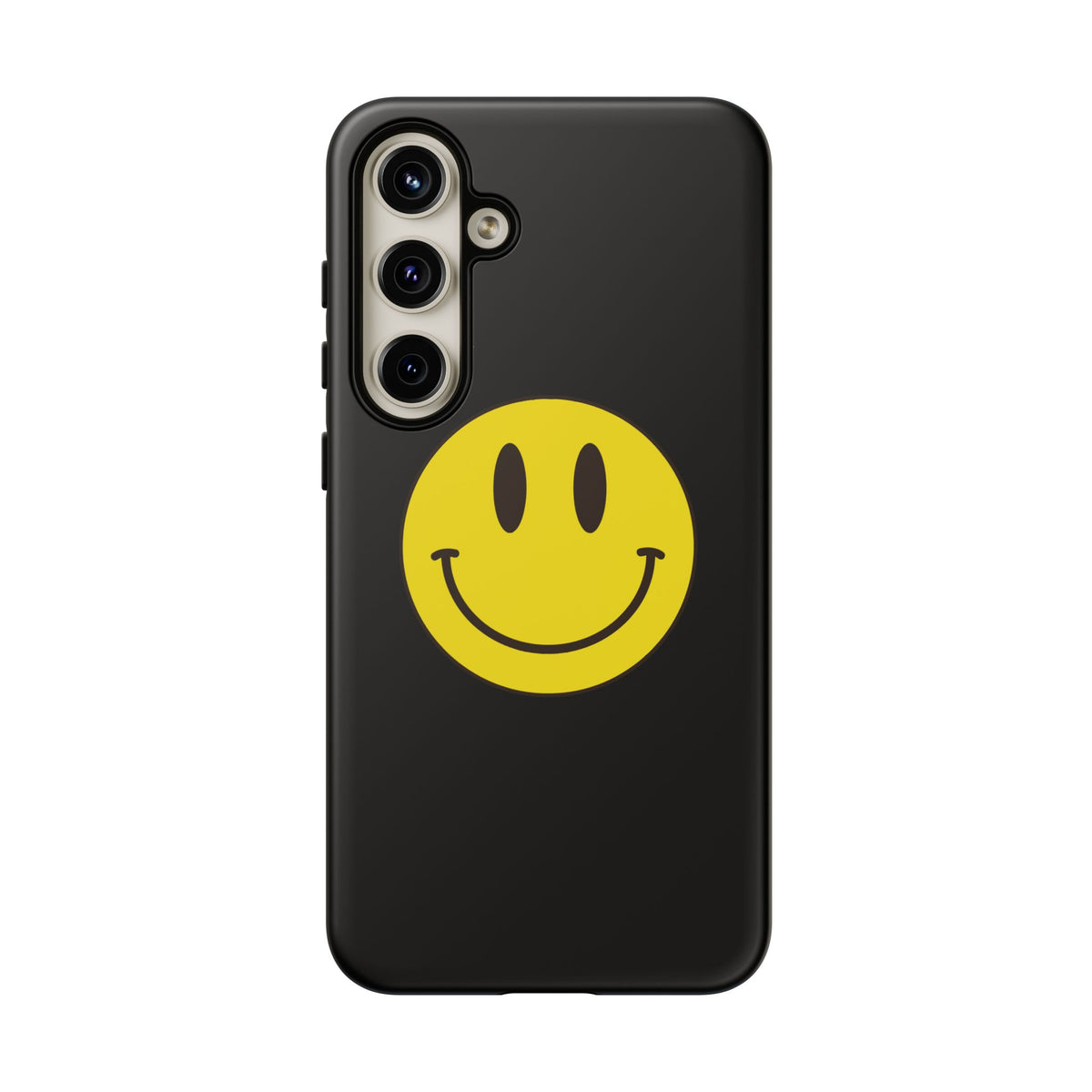 Classic Acid House Smiley Tough Mobile Phone Case - Matte Black