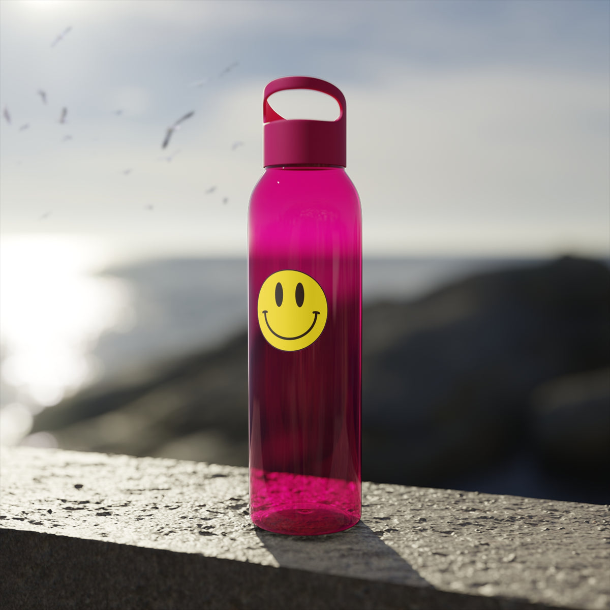 Classic Smiley - Sky Water Bottle