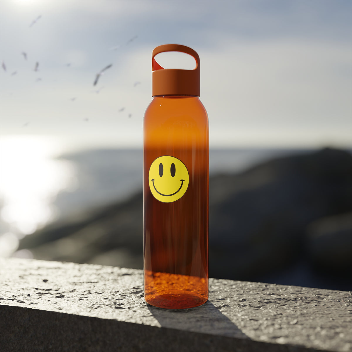 Classic Smiley - Sky Water Bottle