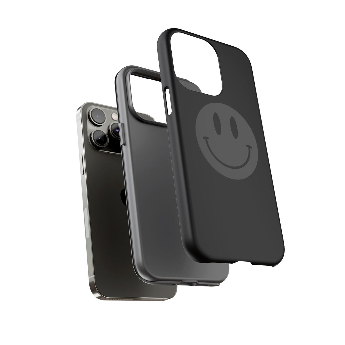 Acid House Smiley Tough Mobile Phone Case - Black