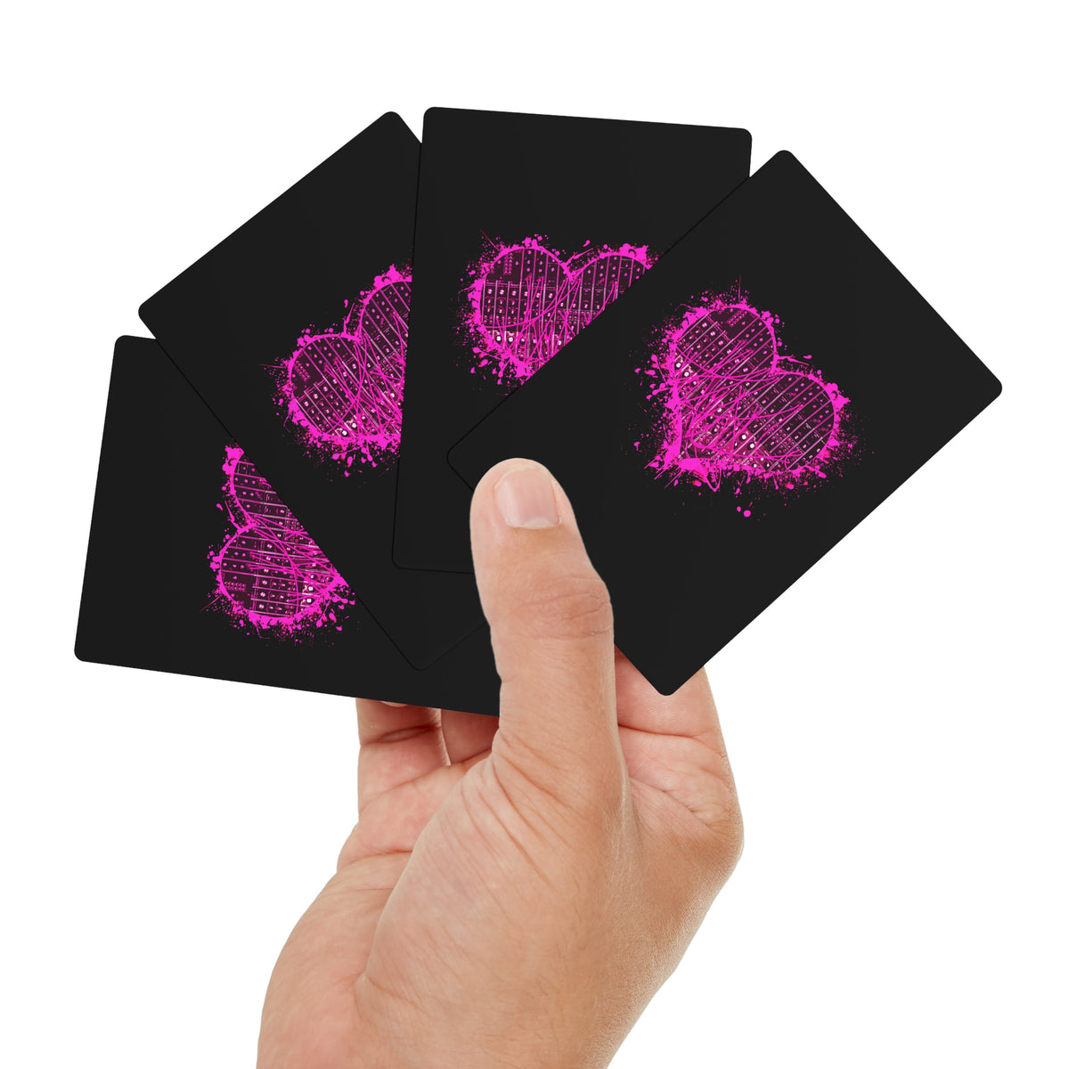 Spread Love Poker Cards - Black