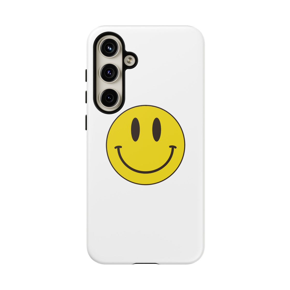 Classic Acid House Smiley Tough Mobile Phone Case - White