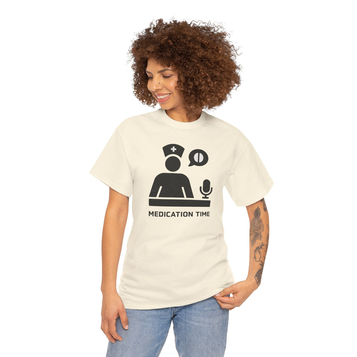 Medication Time (text) T-Shirt