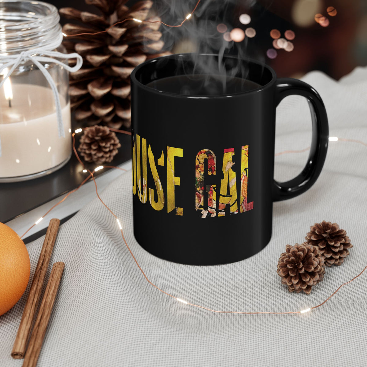 Acid House Gal Mug - Black