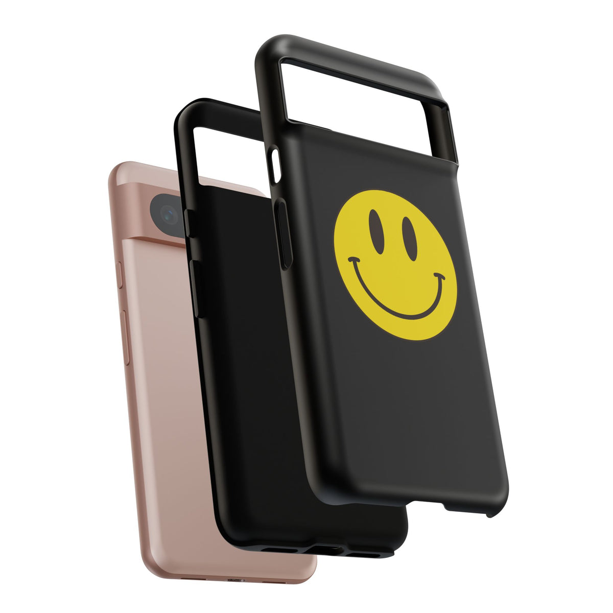 Classic Acid House Smiley Tough Mobile Phone Case - Matte Black