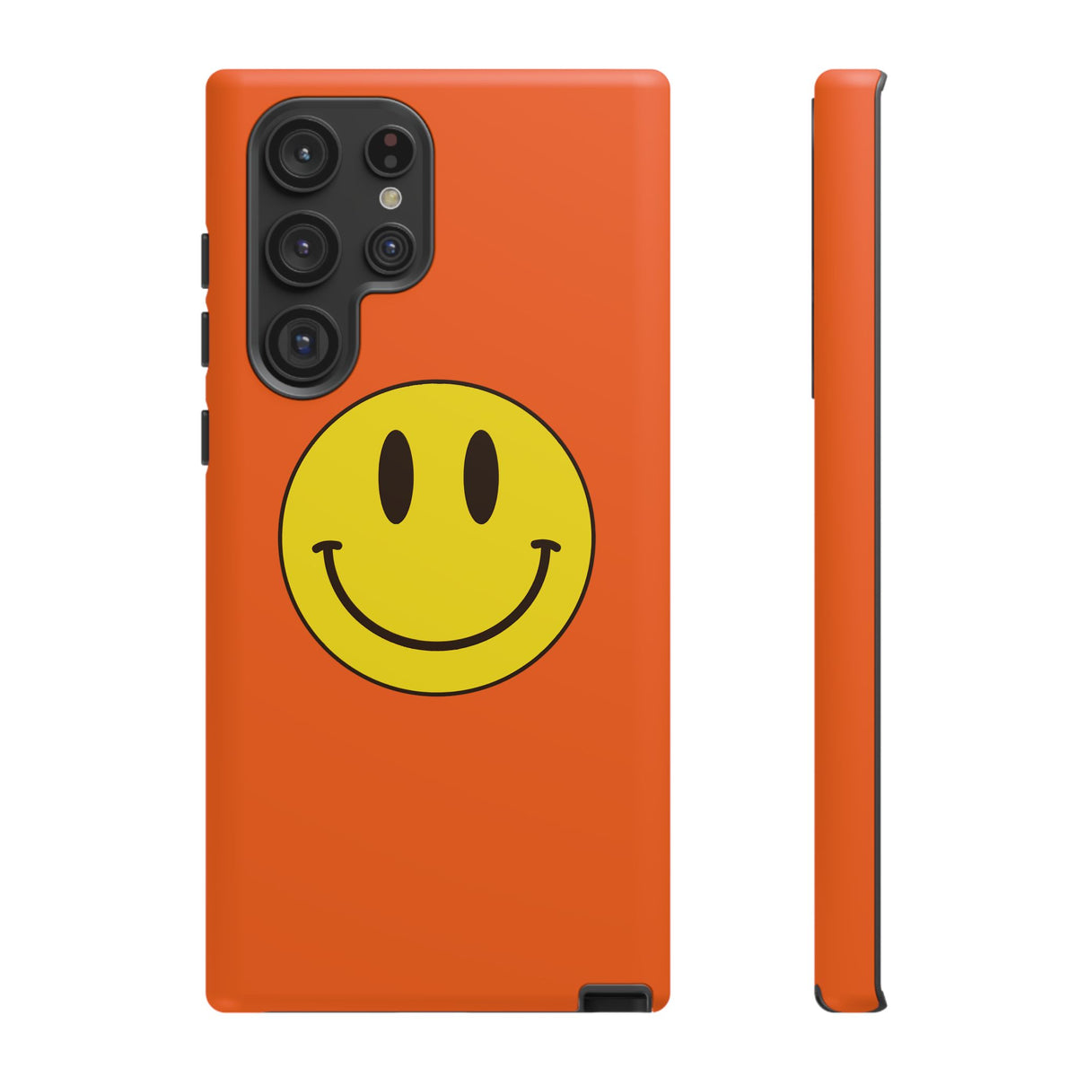 Classic Acid House Smiley Tough Mobile Phone Case - Orange