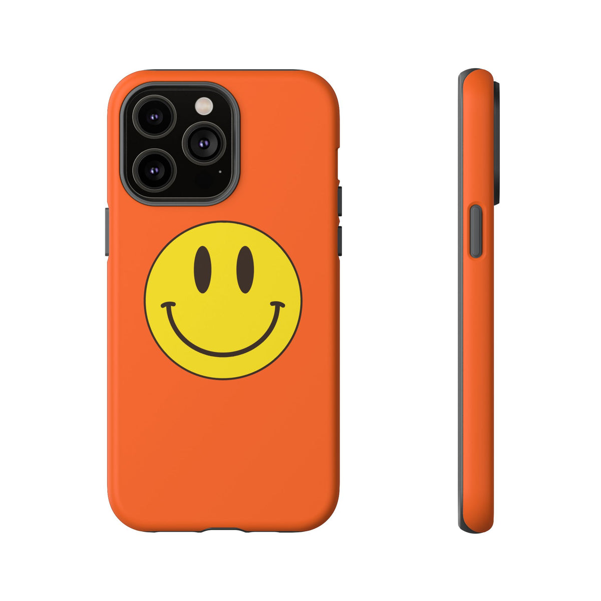 Classic Acid House Smiley Tough Mobile Phone Case - Orange