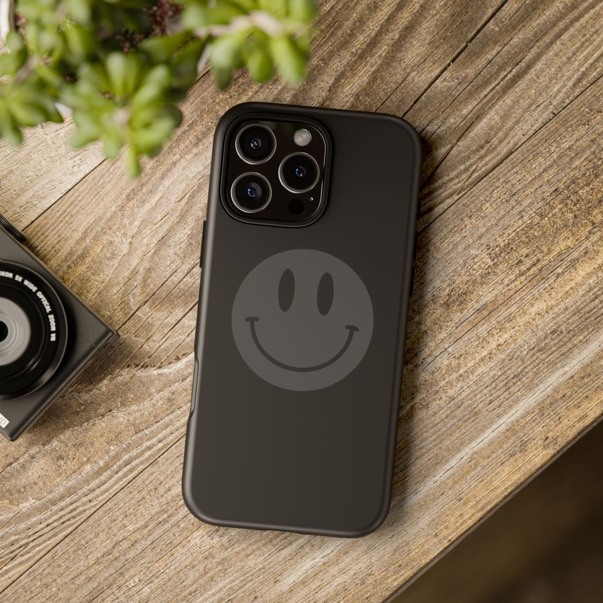 Acid House Smiley Tough Mobile Phone Case - Black