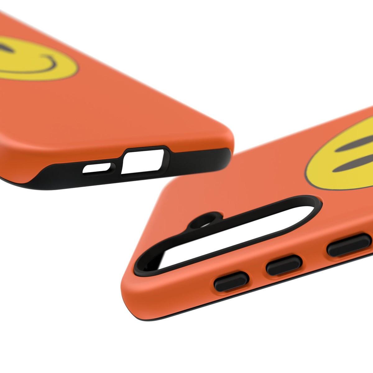 Classic Acid House Smiley Tough Mobile Phone Case - Orange