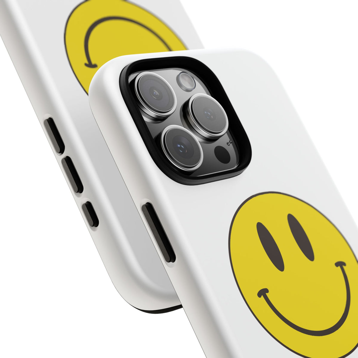 Classic Acid House Smiley Tough Mobile Phone Case - White