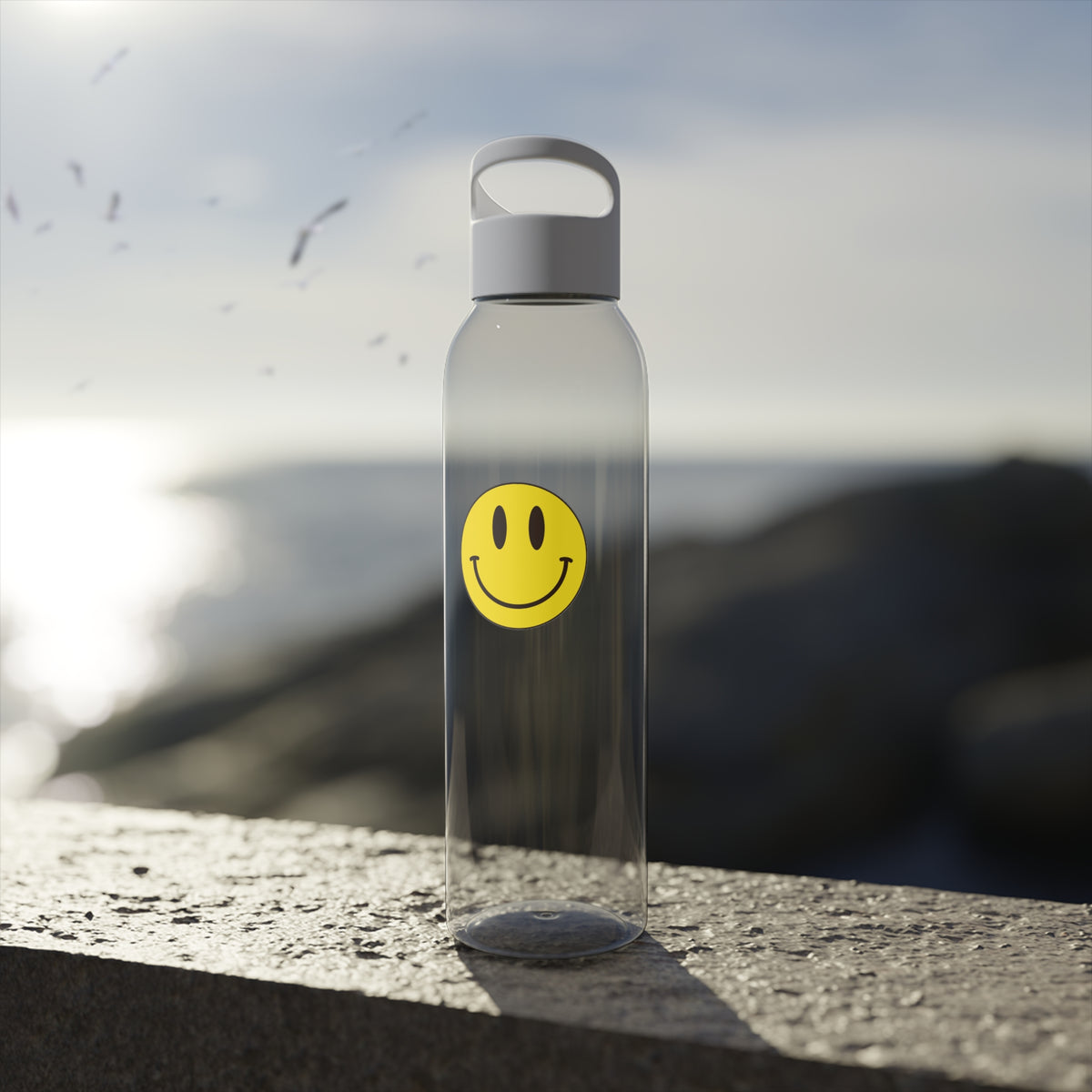 Classic Smiley - Sky Water Bottle