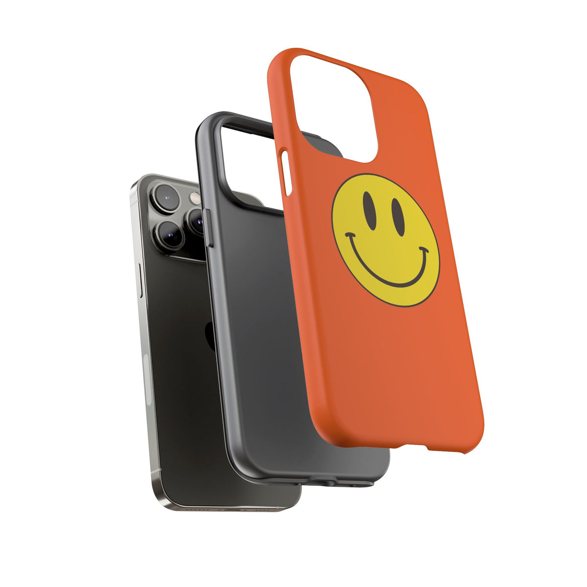 Classic Acid House Smiley Tough Mobile Phone Case - Orange