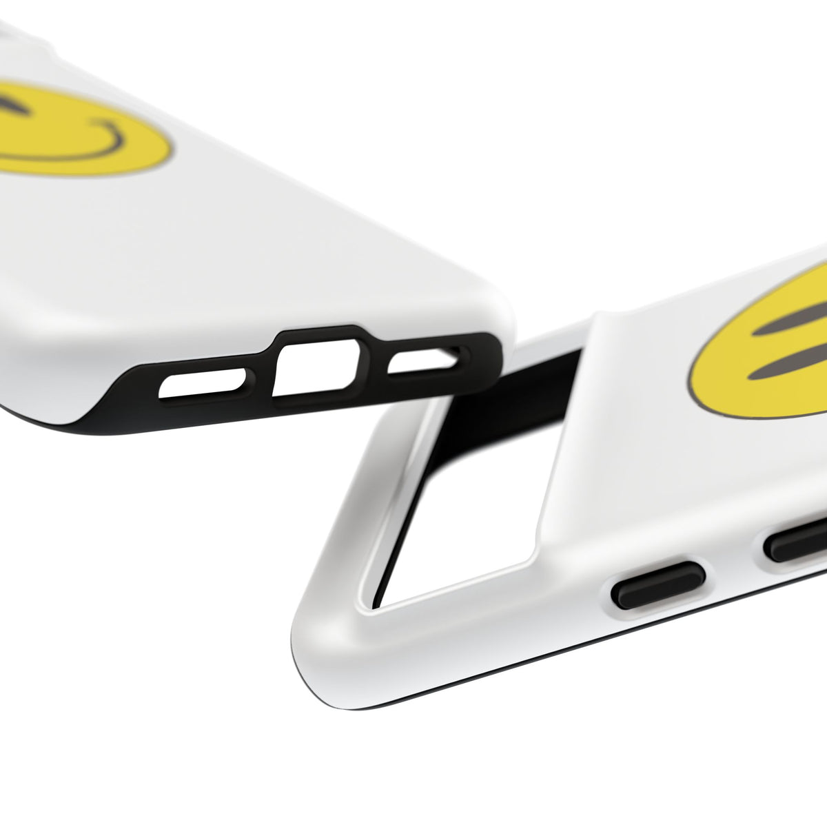 Classic Acid House Smiley Tough Mobile Phone Case - White