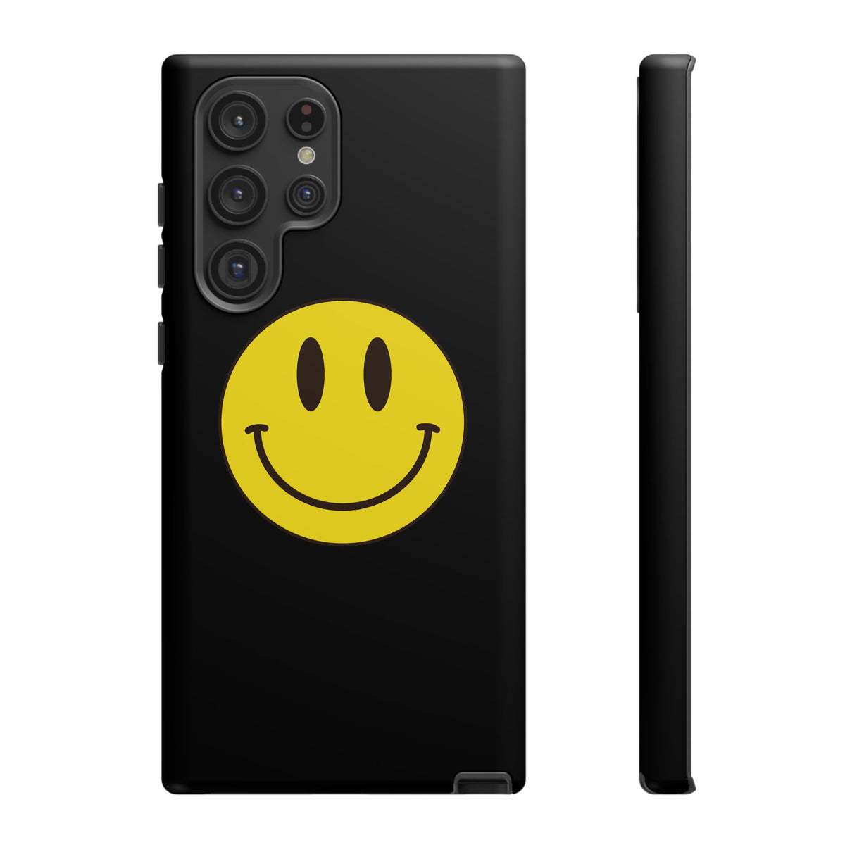 Classic Acid House Smiley Tough Mobile Phone Case - Matte Black