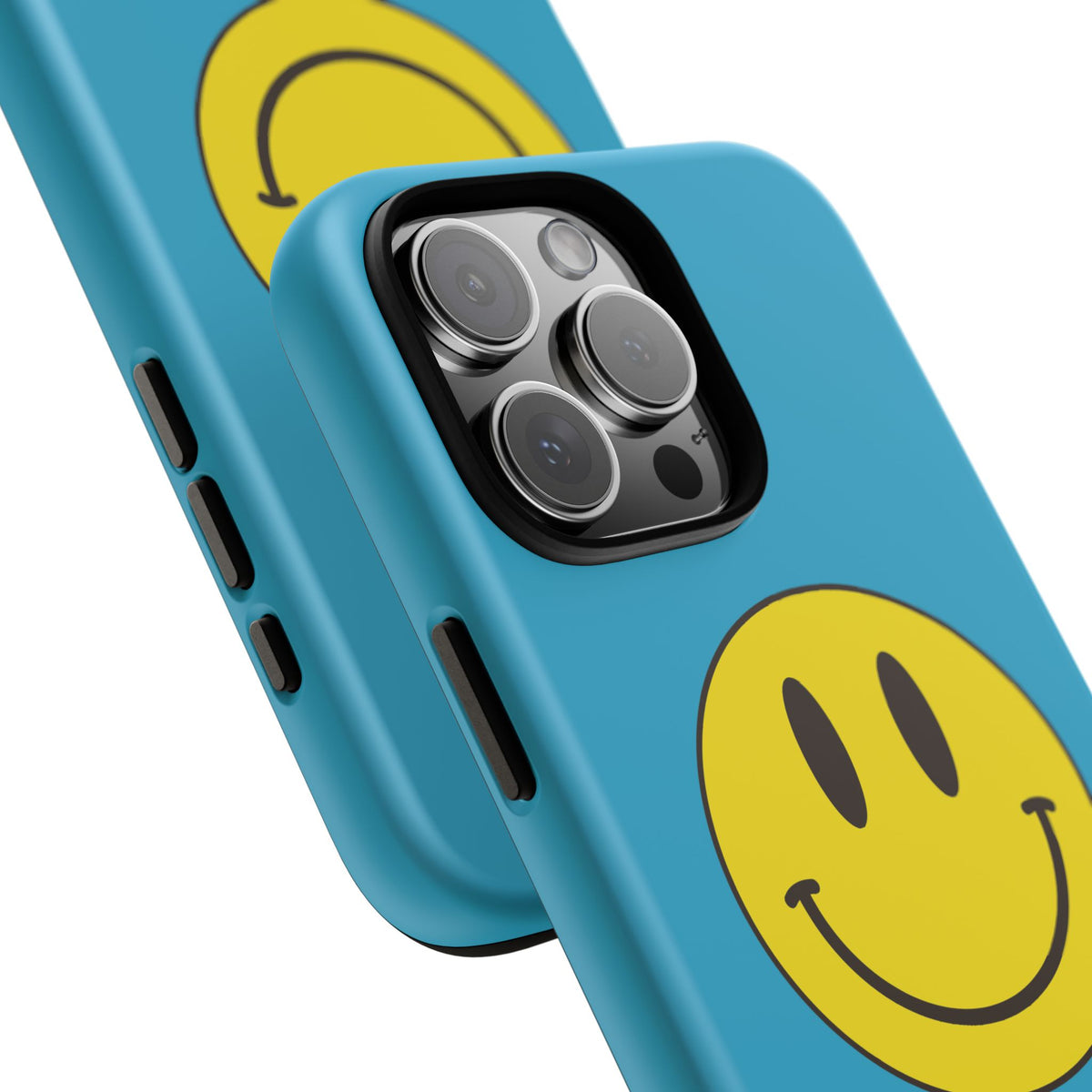 Classic Acid House Smiley Tough Mobile Phone Case - Turquoise