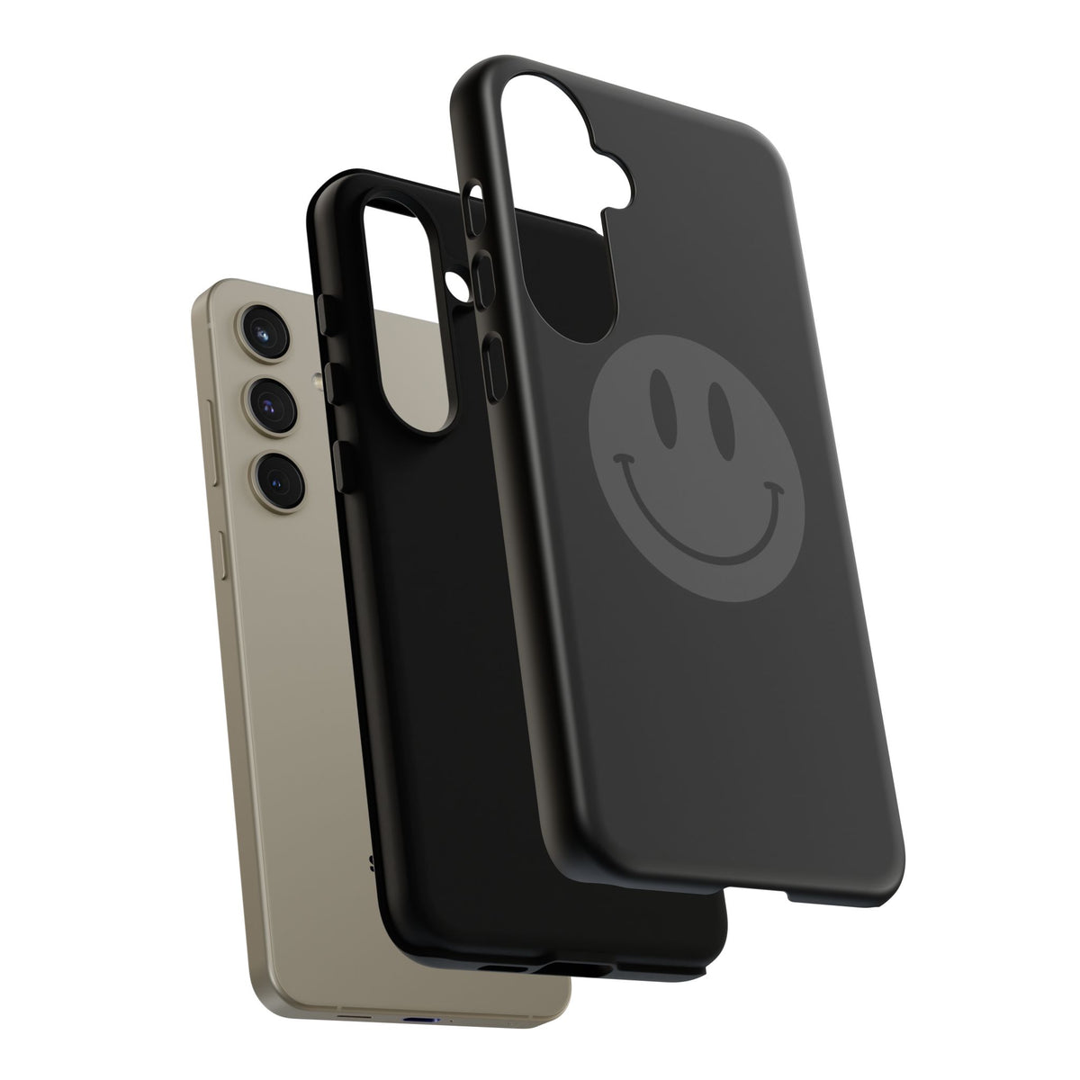 Acid House Smiley Tough Mobile Phone Case - Black