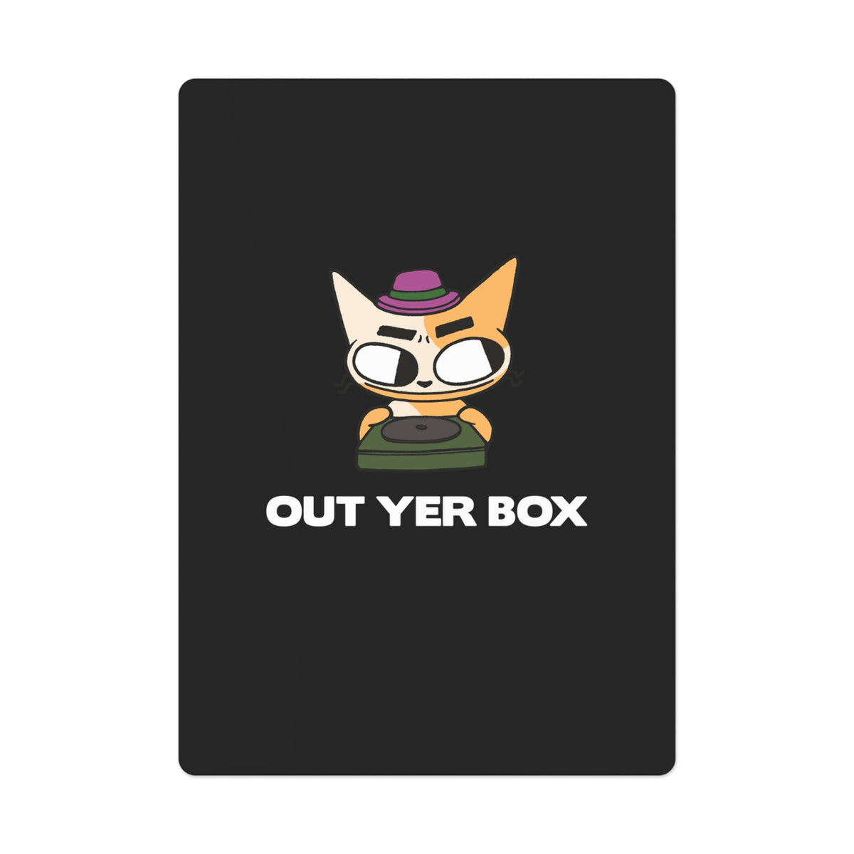 Out Yer Box Poker Cards - Black